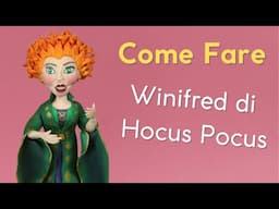 Hocus Pocus - Winifred in pasta di zucchero Cake Topper 1