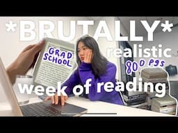 *BRUTALLY* realistic 'what i read in a week' in grad school 🙃