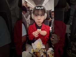 TRY emirates in flight meal for the first time 💕 #shorts