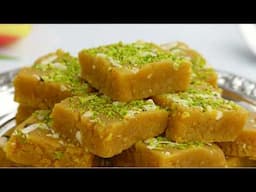 Delicious Besan Halwa Recipe by Tiffin Box | Quick & Easy Dessert | Gram Flour Halwa | Besan Barfi