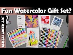 So Many Watercolors!  A fun watercolor gift set and a 2025 100% Cotton Watercolor Calendar.