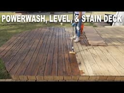 How To Clean, Level, and Stain a "Bouncy" Deck