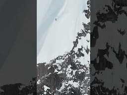 HUGE Avalanche Over Exposed Ridge