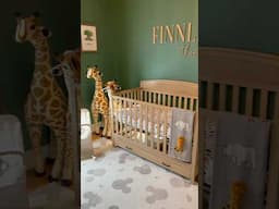 Our Disney Animal Kingdom Nursery reveal! Not long now until we meet our boy! #nursery #baby #disney