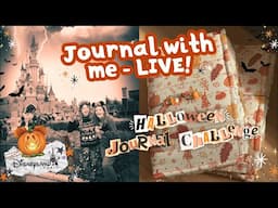 Journal with me LIVE  🎃 Halloween at Disneyland Paris pages!