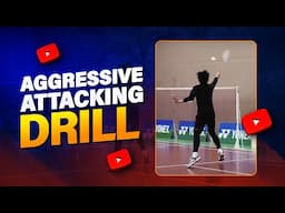 Badminton Aggressive Attacking Doubles Drill - Coach Kowi Chandra