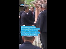 EMMANUEL MACRON se reúne con MILEI en Buenos Aires #shorts