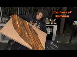 Shadows of Autumn 🍂Huge 24x36 Acrylic Bold Autumn Palette Flip Cup!