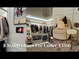 DIY Ikea Pax Wardbrobe: Luxury Closet Tour on a BUDGET! $30,000 Closet for Under $3500!