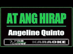 At ang hirap -  Angeline Quinto (KARAOKE)