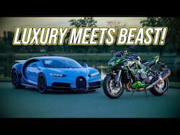 Bugatti Chiron vs Kawasaki Z H2: Speed, Power & Luxury Compared!