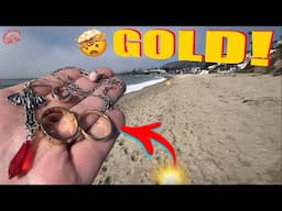 This POPULAR Beach Had GOLD For Me!! • SoCal Metal Detecting Roadtrip Day 11!