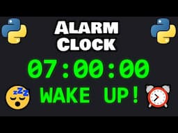 Let's code an ALARM CLOCK in Python! ⏰