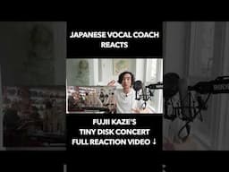 Vocal Coach Reacts to Fujii Kaze’s Tiny Desk Concert | Short Analysis