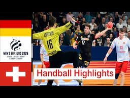 Germany Vs Switzerland Handball Highlights EHF EURO 2026 Qualifiers