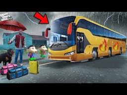 Shinchan, Franklin & Pinchan Plan A Luxury Bus Trip In Los Santos In Gta 5!