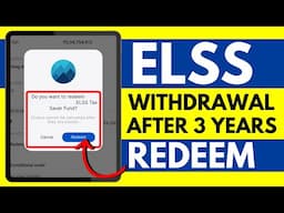 ELSS Mutual Fund Se Paise Kaise Nikale | Elss Fund Redeem Process After 3 Years