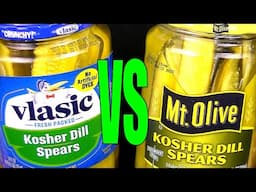 Vlasic vs Mt Olive Kosher Dill Pickle Spears the Best 0 Calorie Food to Buy - FoodFights Food Review