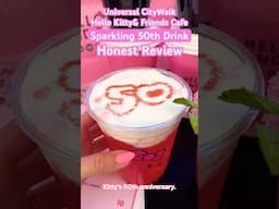 Hello Kitty 50th Sparkling Drink from Hello Kitty & Friends Cafe Universal CityWalk 🎀🎂