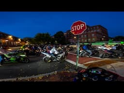 STATE TROOPER TACKLES RIDER IN A MASSIVE GROUP RIDE