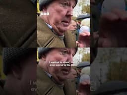 Victoria Derbyshire speaks to Jeremy Clarkson at the farmers’ protest in Westminster