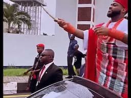 Moment Davido Pulled Up To The Venue Of His Wedding In Mercedes-Maybach S-Class By Virgil Abloh