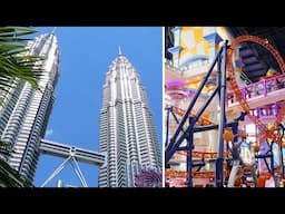 Malaysian shopping malls have roller coasters!