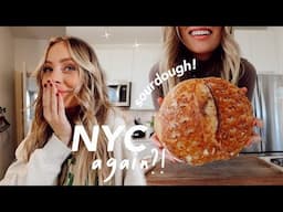 moving to NYC?!? first sourdough loaf & BRYSONS IS 2!!