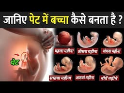 पेट में बच्चा कैसे बनता है वीडियो दिखाओ | 1 To 9 Months Baby Development In Hindi