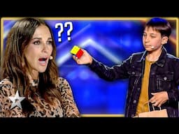 Young Magician Performs INCREDIBLE Tricks With a Rubik's Cube! | Kids Got Talent