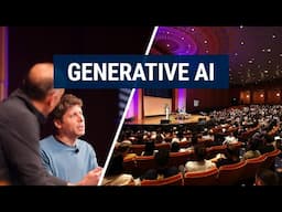 OpenAI CEO Sam Altman discusses the future of generative AI