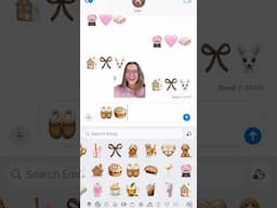 CUTE CUSTOM EMOJI TUTORIAL FOR iOS 18.1!! 🎀🌟🩷