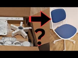 How to assembly an ORFJALL Office Chair from IKEA, in 4 minutes