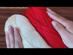 आसान दो रंग का डिज़ाइन | two colour knitting design | multicolour knitting pattern 🌈🌈🌈