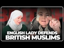 English Lady goes viral for Defending the British Muslims