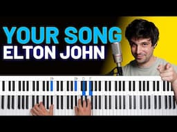 How To Play "Your Song" by Elton John [Piano Tutorial + Chord Chart]