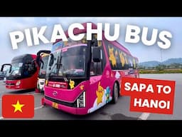 Riding a Pokemon-Themed Sleeper Bus from Sapa to Hanoi! | Vietnam Travel Vlog Ep.2