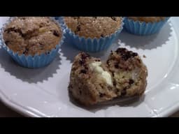 Banana Chocolate Chip Muffins Shortcut with Kodiak Pancake Mix