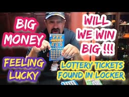 Scratching of Lottery Tickets Found in a Abandoned Storage Locker Unit. How Much Will We Win????