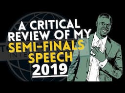 SPEECH ANALYSIS - Toastmasters Semifinals Speech 2019