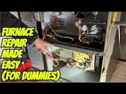 Gas Furnace Secrets for DUMMIES & New HVAC Apprentices - Actual NO HEAT Service Call