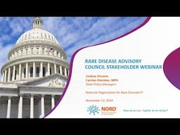 NORD®'s 2024 Rare Disease Advisory Council Stakeholders Webinar