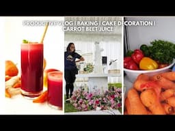 PRODUCTIVE VLOG | SHOPPING HAUL |CAKE DECORATION |CARROT BEET JUICE | VISITING SUBUKIA SHRINE & MORE