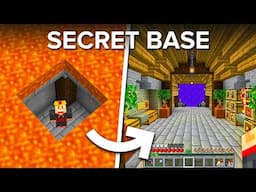 How To Build a HIDDEN Minecraft Base Under Lava