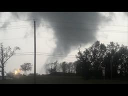 Storm chasers intercept SPOOKY TORNADO in Idabel, Oklahoma