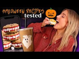 I Tried VIRAL HALLOWEEN RECIPES! What's ACTUALLY worth making??