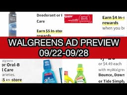 Walgreens AD PREVIEW 09/22-09/28