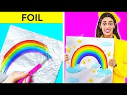 GIANT vs. TINY MASTERPIECE CHALLENGE 🌟 Epic 3D Pen Hacks & Simple Drawing Tricks by 123 GO SCHOOL