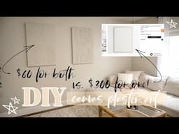 DIY Plaster Art for $60 vs. $300 // Large Wall Art for Cheap, DIY Plaster Canvas Art!