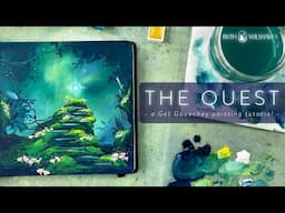 The Quest - Magical Gouache Landscape Painting Tutorial